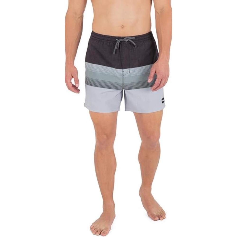 Hurley Cannonball Volley 17 Swim Trunks Black Stripe Small NWT - Picture 6 of 7
